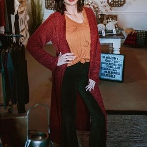 Maroon Knitted Sweater